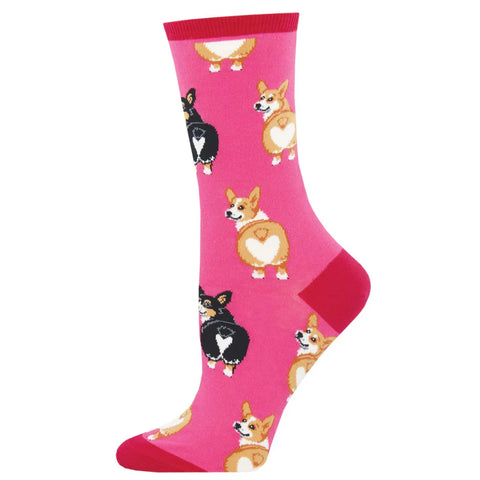 Corgi Butt Socks - Pink