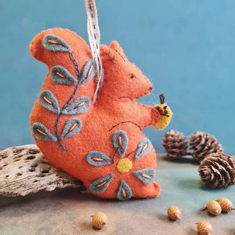 Embroidered Squirrel Felt Craft Kit