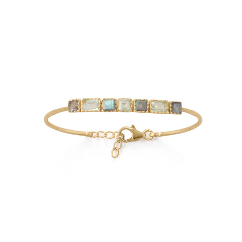 Labradorite & Prasiolite Bracelet