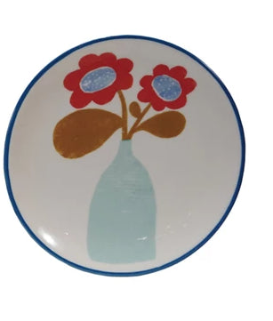 Blue Rim Plates - 4 Styles