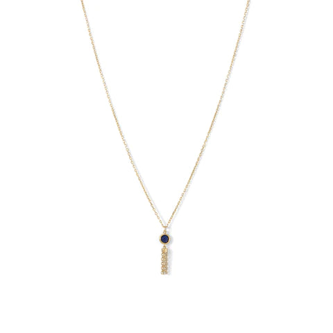 Delicate Lapis Necklace