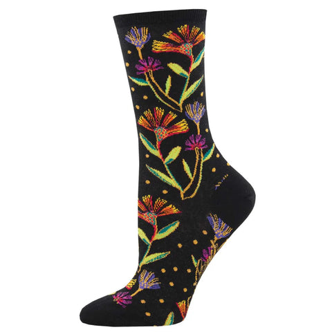 Wildflower Socks - Black