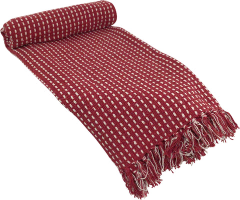 Raspberry Red Throw