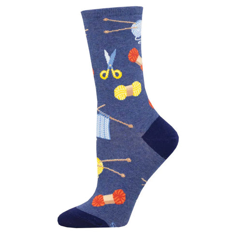 Sew Knit Socks - Blue Heather