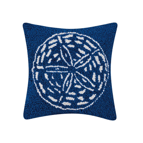 Sand Dollar Hooked Pillow