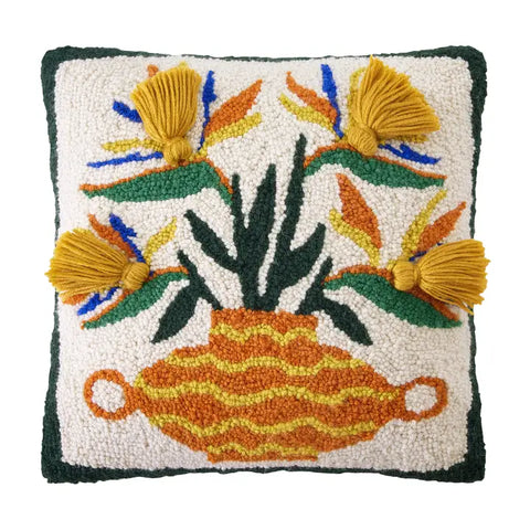 Strelitzia Hooked Pillow