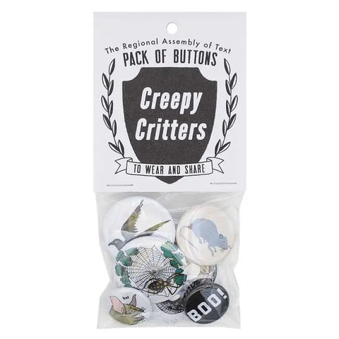 Creepy Critters Button Pack