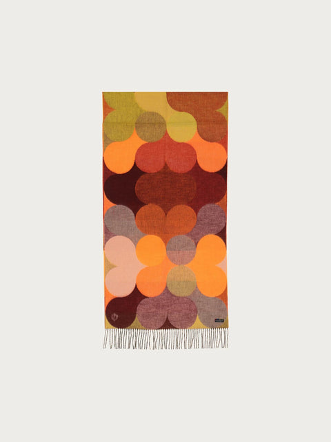 Dot Mirage Apricot Shot Scarf