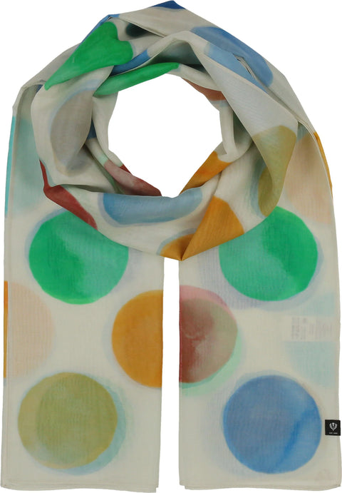 Air Blue Polka Dot Scarf