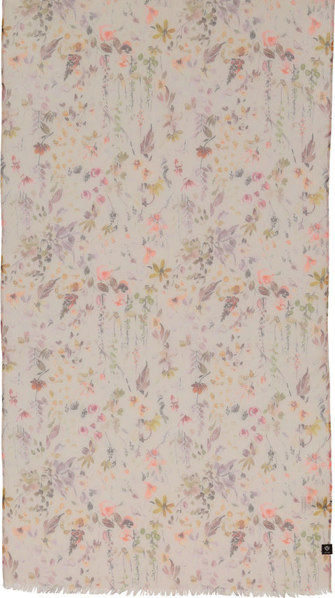 Dainty Flowers Scarf - Peach