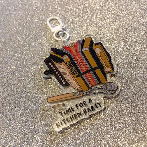 Time For A Kitchen Party Keychain