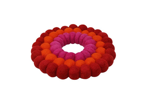 Red, Pink,Orange Trivet