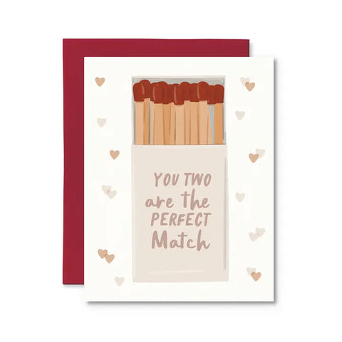 The Perfect Match Wedding Card