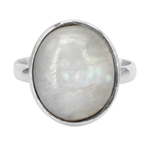 Oval Moonstone Ring