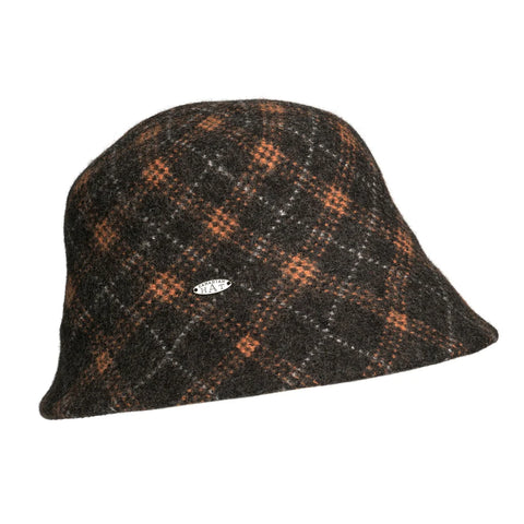 Jacquard Plaid Cloche