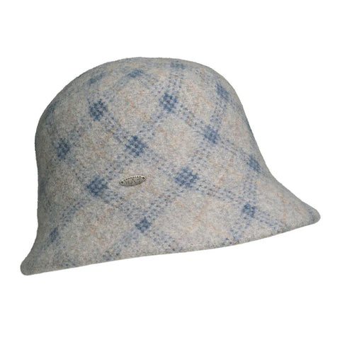 Jacquard Plaid Cloche