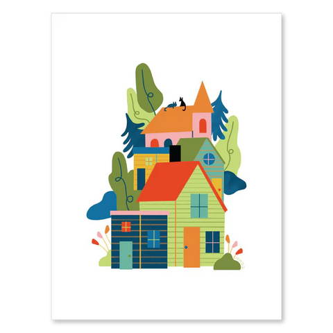 Cat Town Card