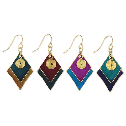 Diamond Swirl Earrings