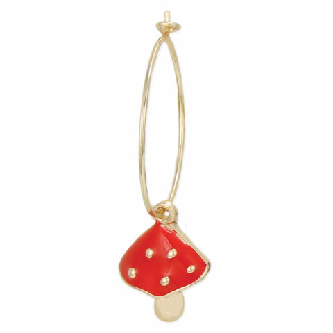 Enamel Mushroom Hoops