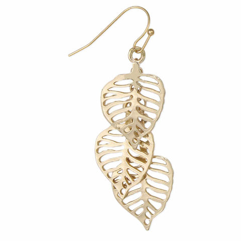 Cutout Leaves Earrings