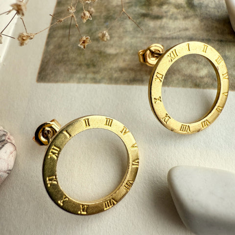 Roman Numeral Studs