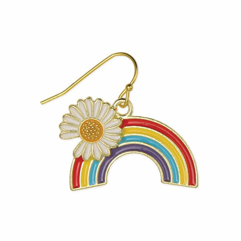 Rainbow & Daisy Earrings