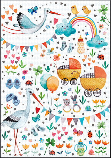 Storks and Strollers Card