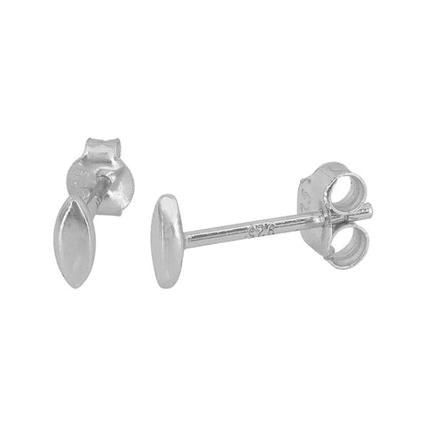 Dainty Oval Stud Earrings