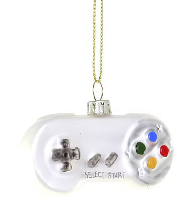 White Game Controller Ornament