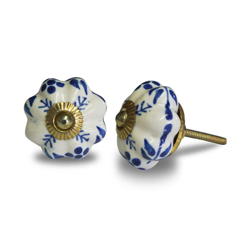 Blue Leaves Knob