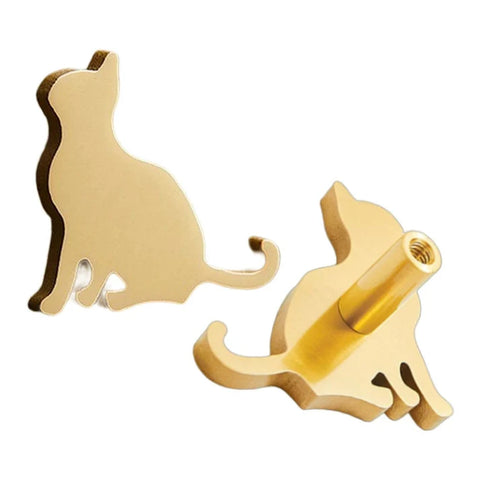 Left Facing Shaped Cat Knob