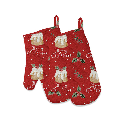 Merry Christmas Oven Mitts