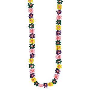 Beaded Flowers Necklace