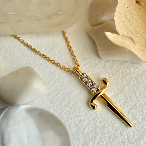 Dagger Charm Necklace