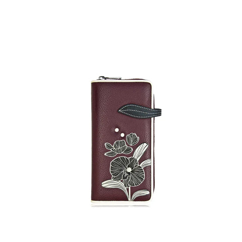 Orchid Clutch Wallet