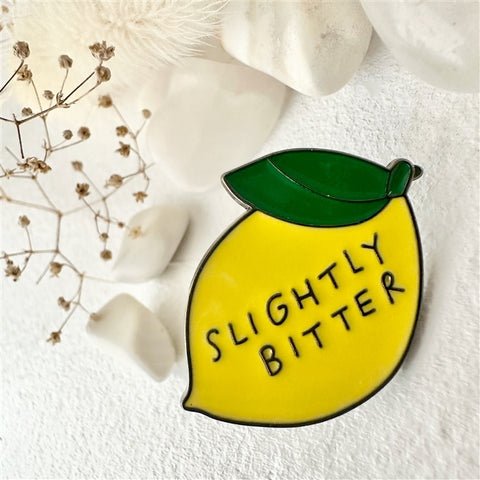 Slightly Bitter Lemon Enamel Pin