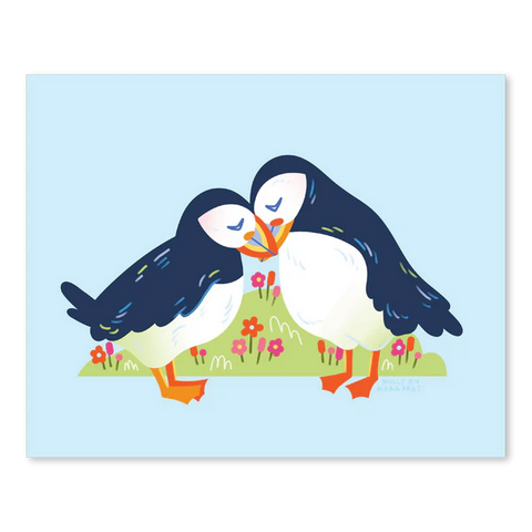 Puffin Love Card