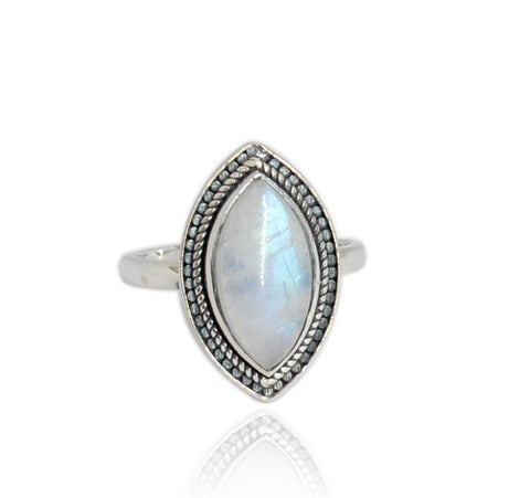 Marquise Moonstone Ring