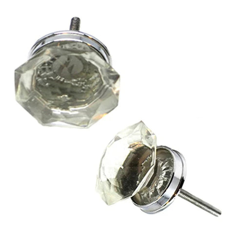 Glass Octagon Knob