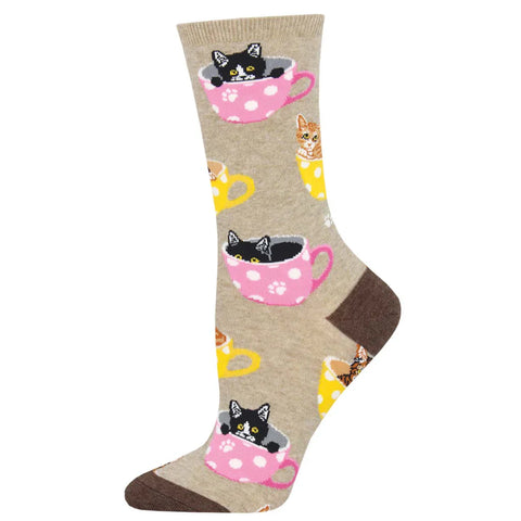 Cat-Feinated Hemp Heather Socks
