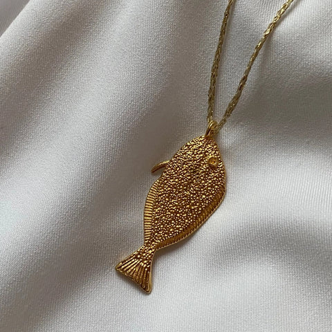 Big Sole Fish Necklace