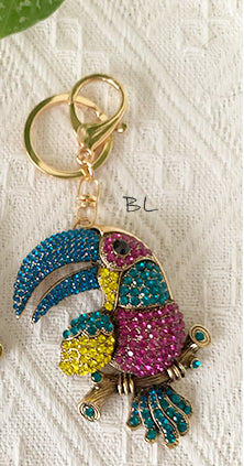 Parrot Bag Charm/ Keychain