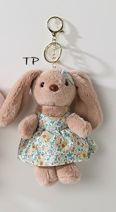 Bunny In A Dress Bag Charm/ Keychain