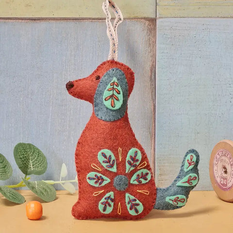 Embroidered Dog Felt Craft Kit