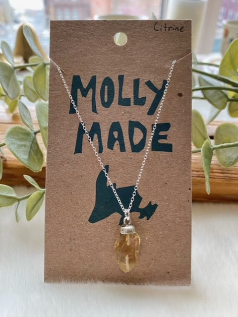 Rough Citrine Necklace