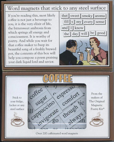 Coffee Magnetic Poetry