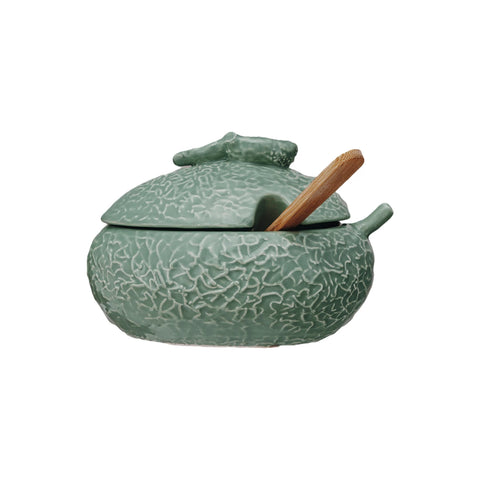 Fruit Shaped Stoneware Sugar Pot