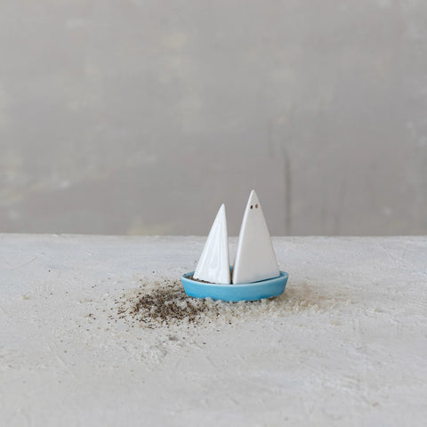 Sailboat Salt & Pepper Shakers