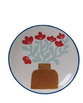 Blue Rim Plates - 4 Styles