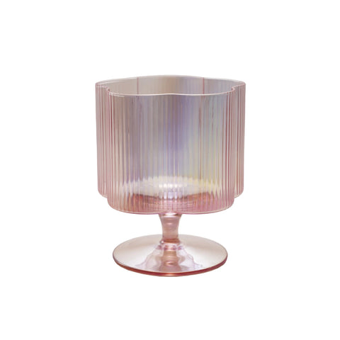 Floral Stemmed Glass